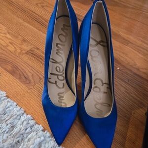 Sam Edelman Vibrant Blue Pointed Heels